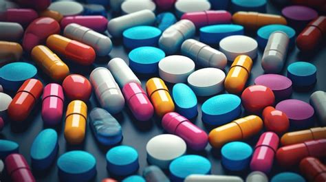 Premium Ai Image An Array Of Colorful Pills And Capsules Signifying