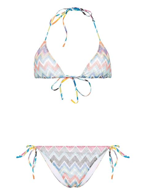 Missoni Zigzag Crochet Knit Bikini Farfetch