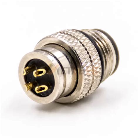 Shielded M12 4 Pole A Coded Male Field Wireable Connector MetabeeAI