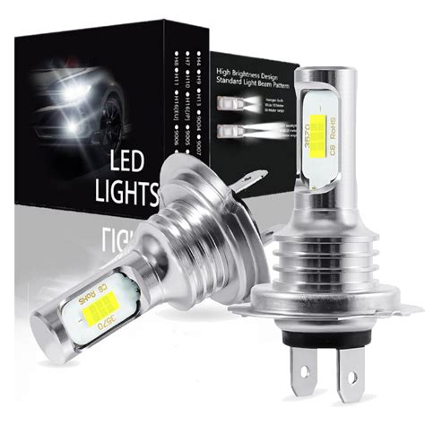 X H Led Headlight Bulb Kit High Low Beam W Lm Super Bright