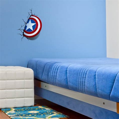 Lampka 3D LED Marvel Comics Tarcza Captain America