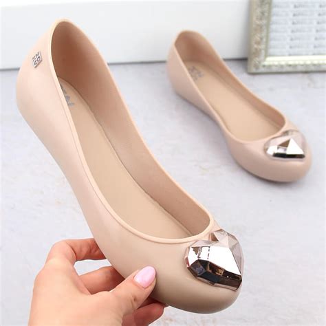 Komfortowe baleriny pachnące elastyczne nude Zaxy NN ButyRaj pl