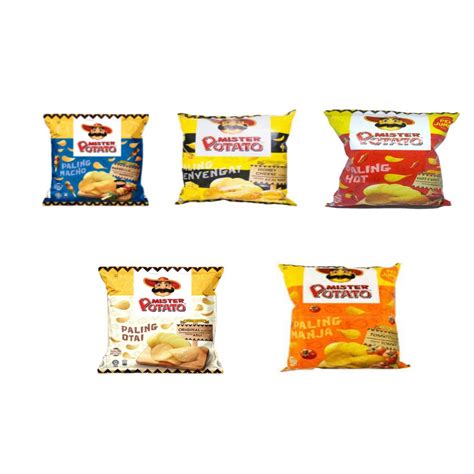 Mister Potato Chips Original Bbq Honey Cheese Hot Spicy Tomato Shopee Malaysia