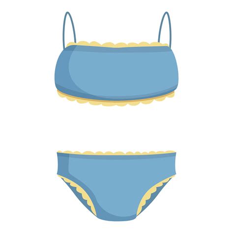azul y amarillo De las mujeres bikini trajes de baño ilustración 45495998 Vector en Vecteezy