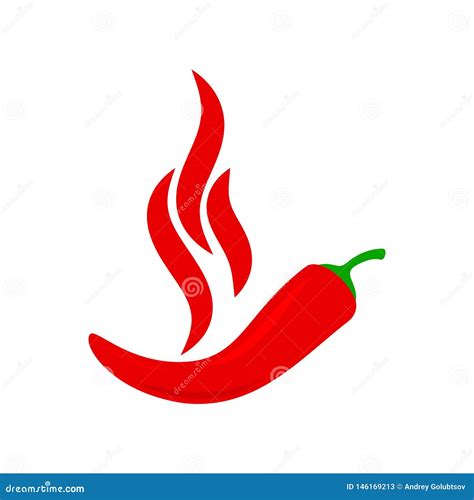Spicy Chili Hot Red Pepper Vector Label Spicy Food Jalapeno Sauce Mexican Restaurant Menu