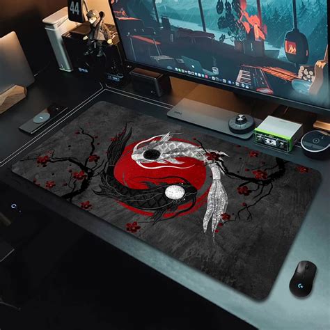 Gaming Maus Pads Koi Taichi Neutral Tisch Matten Computer Mousepad