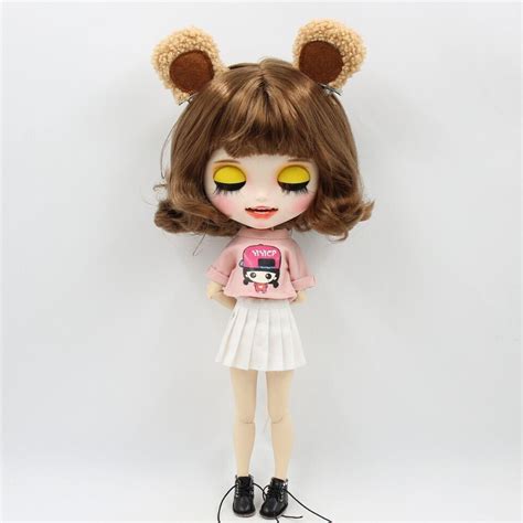 Takara Neo Blythe Brown Short Hair Smile Nude Doll Factory Joint Body TBY EBay