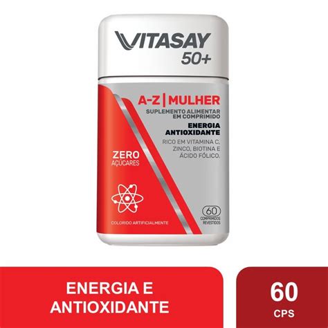 Suplemento Vitamínico Vitasay 50 A Z Mulher 60 Comprimidos PanVel