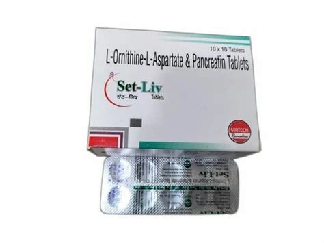 L Ornithine L Aspartate Pancreatin Tablets Mg At Rs Strip In