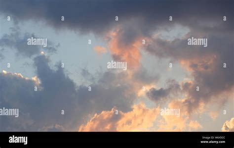 sunset sky at summer Stock Photo - Alamy