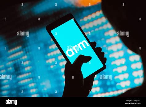 In This Photo Illustration The Arm Holdings Logo Is Displayed On A