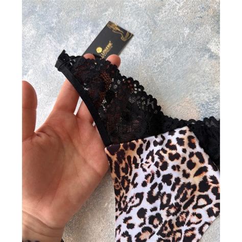 Intive Lingerie Leo Lazer Kesim Leoparlı Dantelli Brazilian Fiyatı