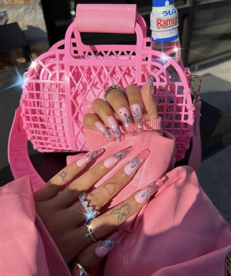 Extreme Barbie Behaviour Jet Set Babe Press On Nails Slaylebrity