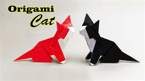 How To Make A Paper Origami Cat Step By Step Youtube