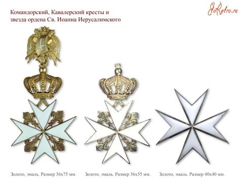 Орден Святого Иоанна Иерусалимского - Мальтийский крест – Эпоха Павла I ...