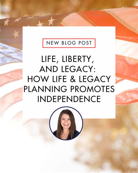 How Life & Legacy Planning Promotes Independence - Personal Legacy ...