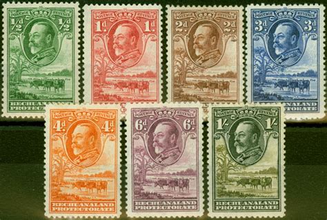 Bechuanaland 1932 Set Of 7 To 1s Sg99 105 Fine Mm