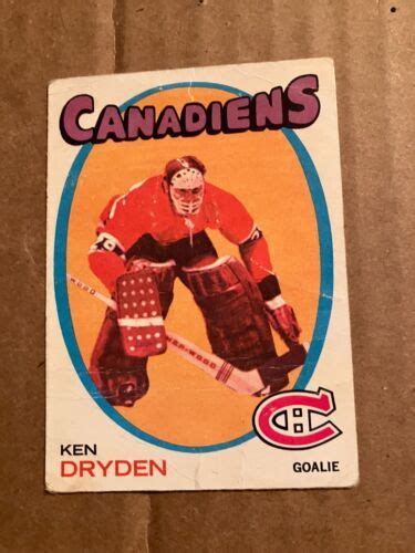 Opc O Pee Chee Nhl Hockey Ken Dryden Rc Montreal