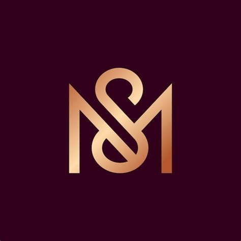 Premium Vector Modern Minimalist Elegant Luxury Sm Monogram Logo Design