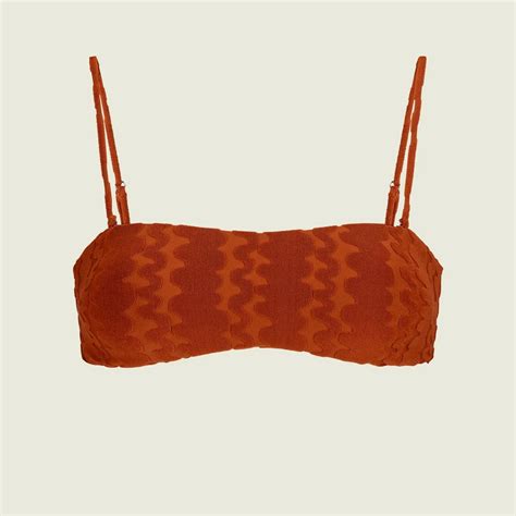 Scribble Baia Bikini Top Terracotta Ferner Jacobsen
