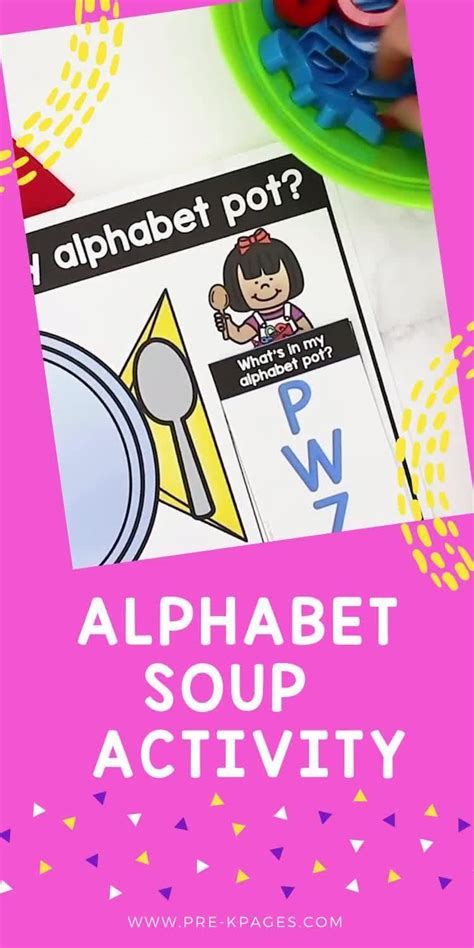 Alphabet Soup Early Literacy Activity Artofit