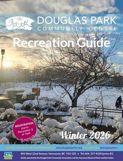 SCHEDULES • Douglas Park Community Centre