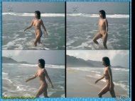 Naked Aldine M Ller In A F Mea Do Mar