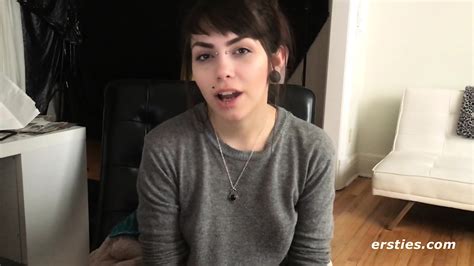 Ersties Geeky Slut Inserts A Toy Into Her Pussy