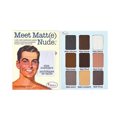 Buy Thebalm Meet Matt E Nude Eyeshadow Palette Shades International Shipping Available