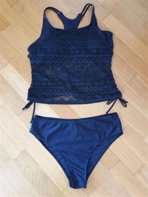 Häkel Bikini Tankini mit BH Gr XL 44 Schwarz Neu gemäss Beschreibung in Zweidlen für CHF