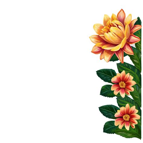 Flower Border Png Png Images 200