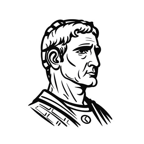 Julius Caesar Depicted For Coloring Coloring Page