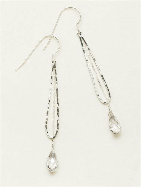 celestine drop earrings  pink rooster gallery garbo