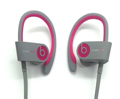 Beats By Dr Dre Powerbeats2 Wireless In Ear Bluetooth Headset Pink Grey Baxtros