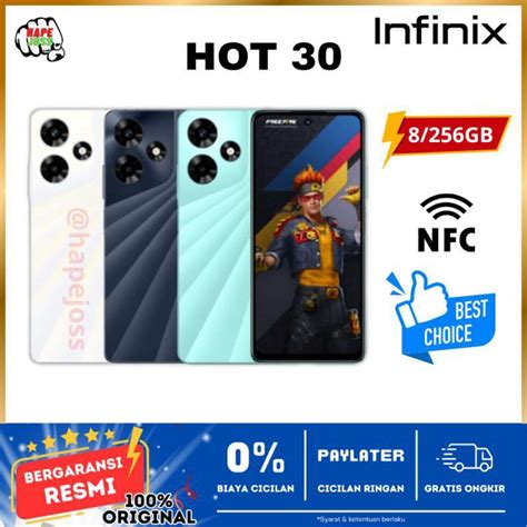 Jual Infinix Hot 30 8 256GB White Di Seller HapeJoss Official Store Hape Joss Kota