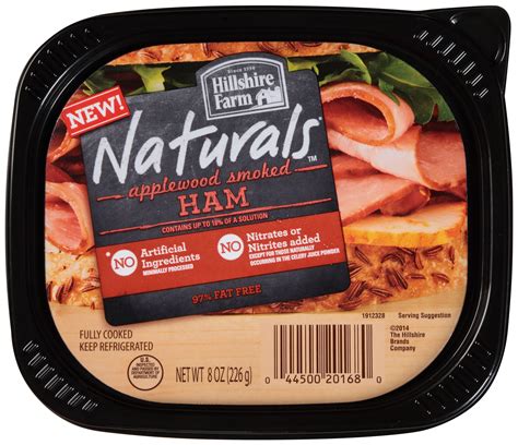 Hillshire Farm Naturals Applewood Smoked Ham 8 Oz Walmart