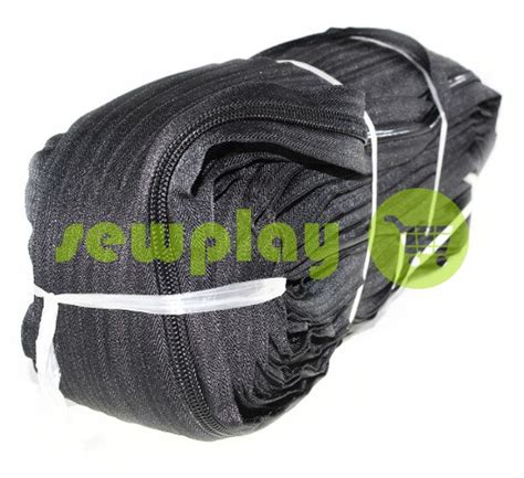 Молния спиральная рулонная черная тип 3 -тип 10 оптом и розницу от 1 м