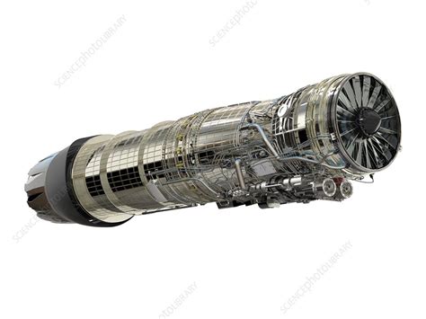 General Electric F110-400 jet engine, illustration - Stock Image - C040 ...