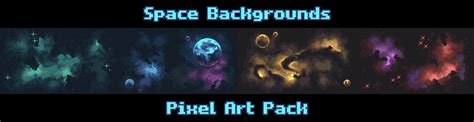 Space Backgrounds Pixel Art Pack By Norma2d