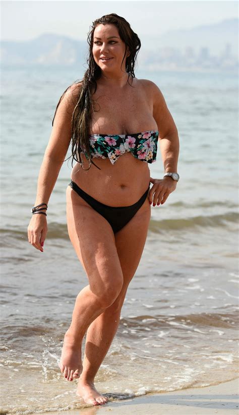 Lisa Appleton In Bikini At A Beach In Spain Hawtcelebs