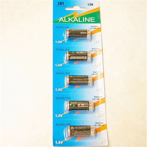 1000 packs/Lot x5 Pack 100% Brand New LR1 N size AM5 1.5V Alkaline ...