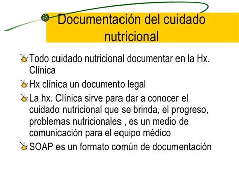 El Proceso De Cuidado Nutricional