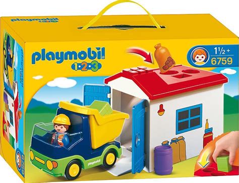 Playmobil 123 Vrachtwagen Met Garage 6759