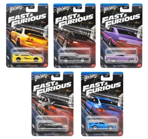 Hot Wheels Fast Furious Zestaw Autek Hrw