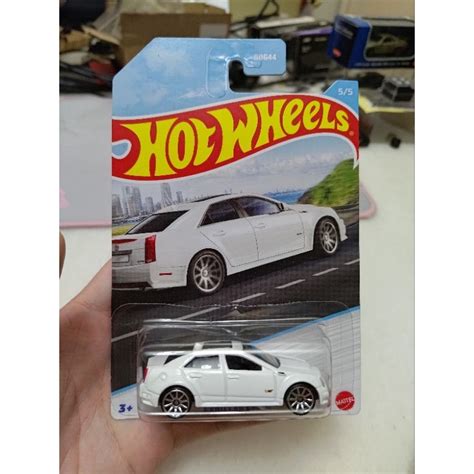 Hot Wheels Cadillac Cts V White Shopee Malaysia