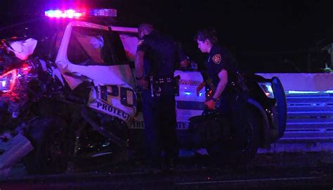 Police Driver Crashes Into Sapd Cruiser Officer While Working An