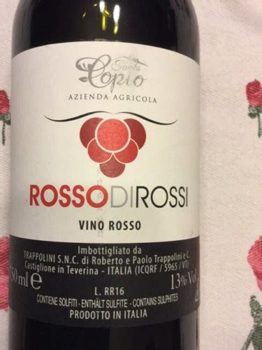 Trappolini Tenuta Copio Rosso Di Rossi Vivino