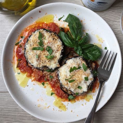 Grilled Eggplant Parmesan With Marinara Sauce The Hungary Soul