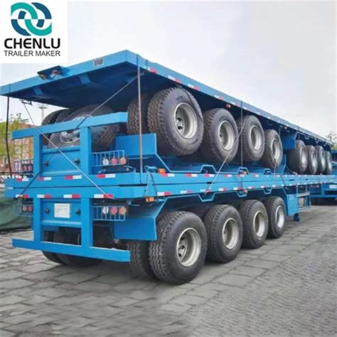 12m 40 Feet 50 20 Ft 20ft 40ft Flatbed 50 Ton Low Expandable Flatbed