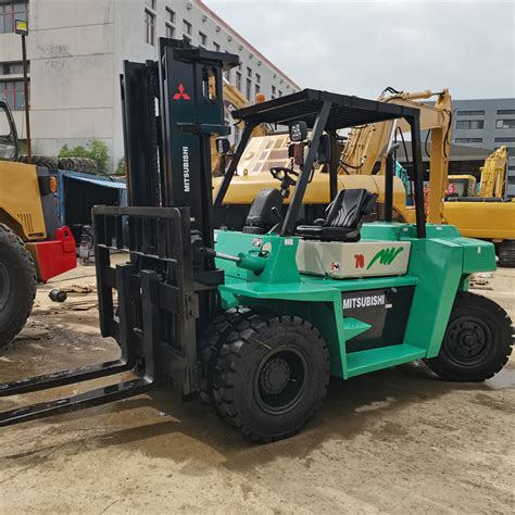 Used Mitsubishi 7 Ton Forklift Good Price Fd70 Model 7 Ton Large